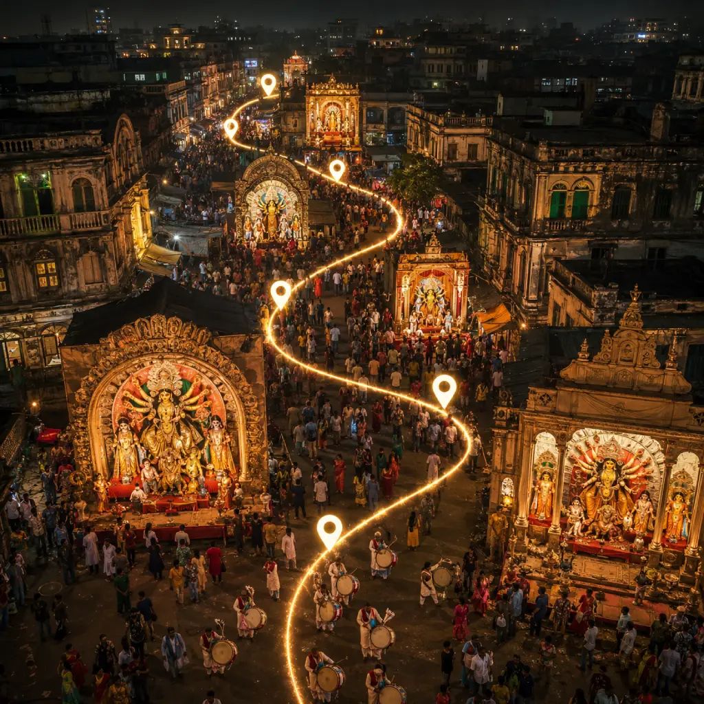 North Kolkata Pandal Hopping